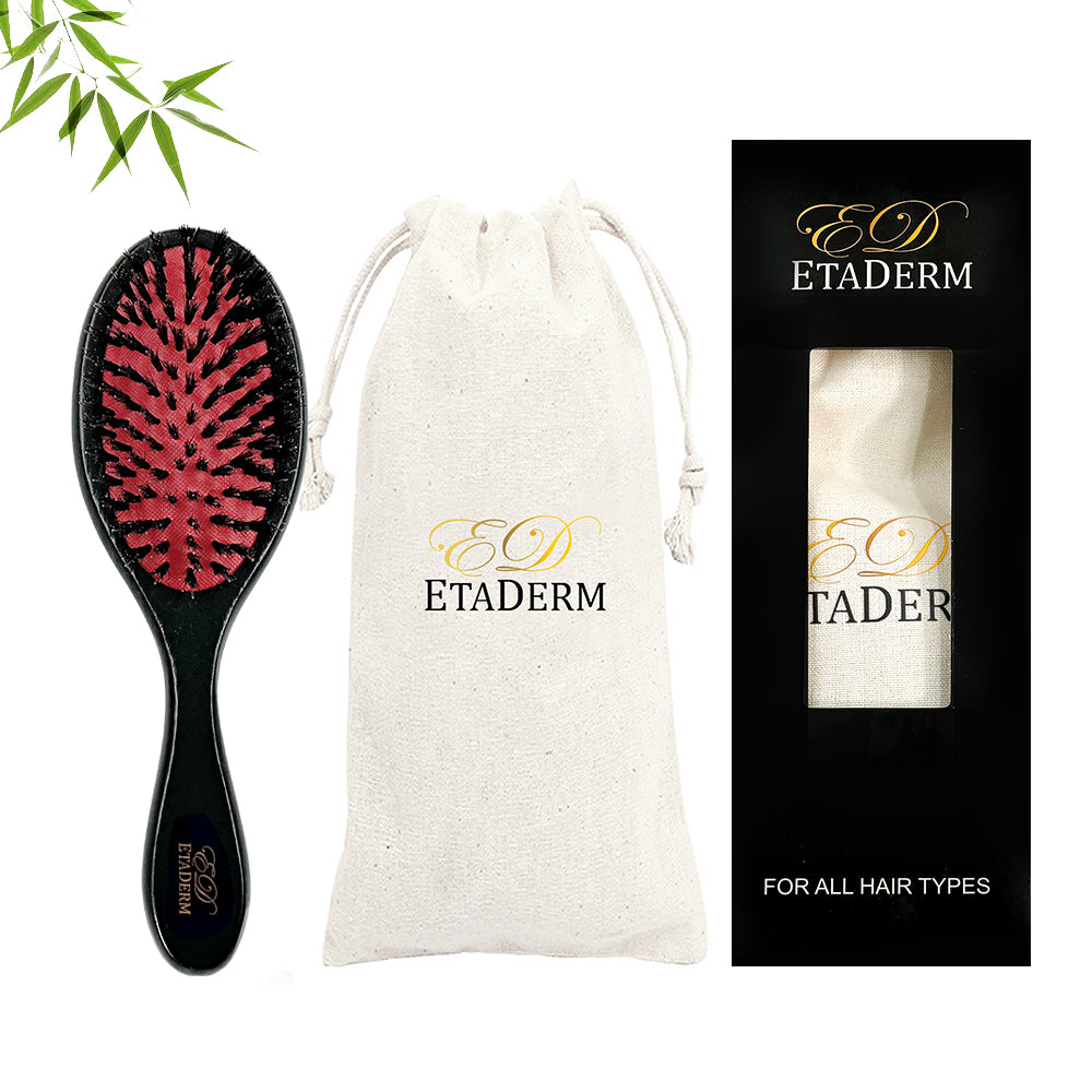 Hair Growth 100% Natural Boar Bristle Brush
