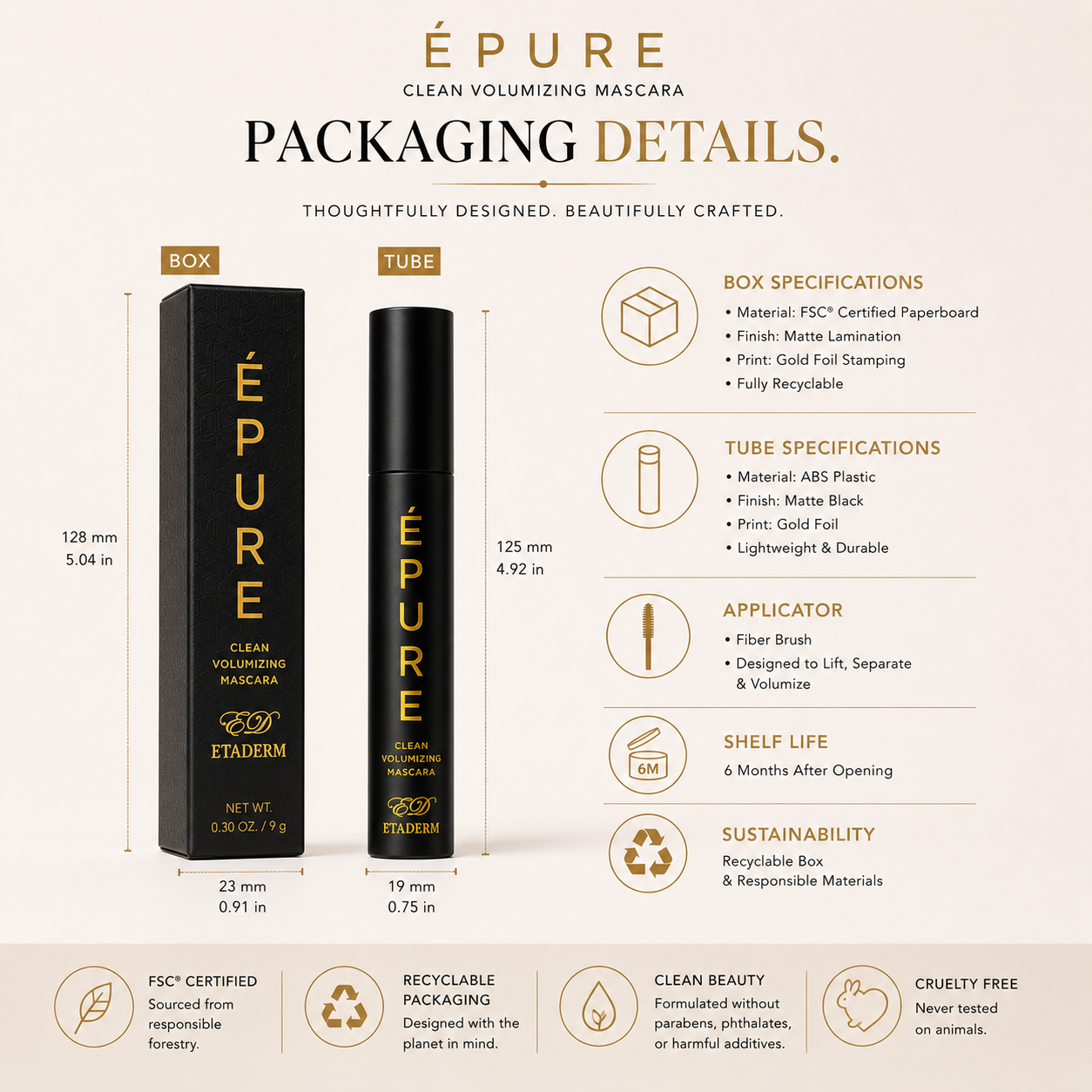 ÉPURE Clean Volumizing Mascara